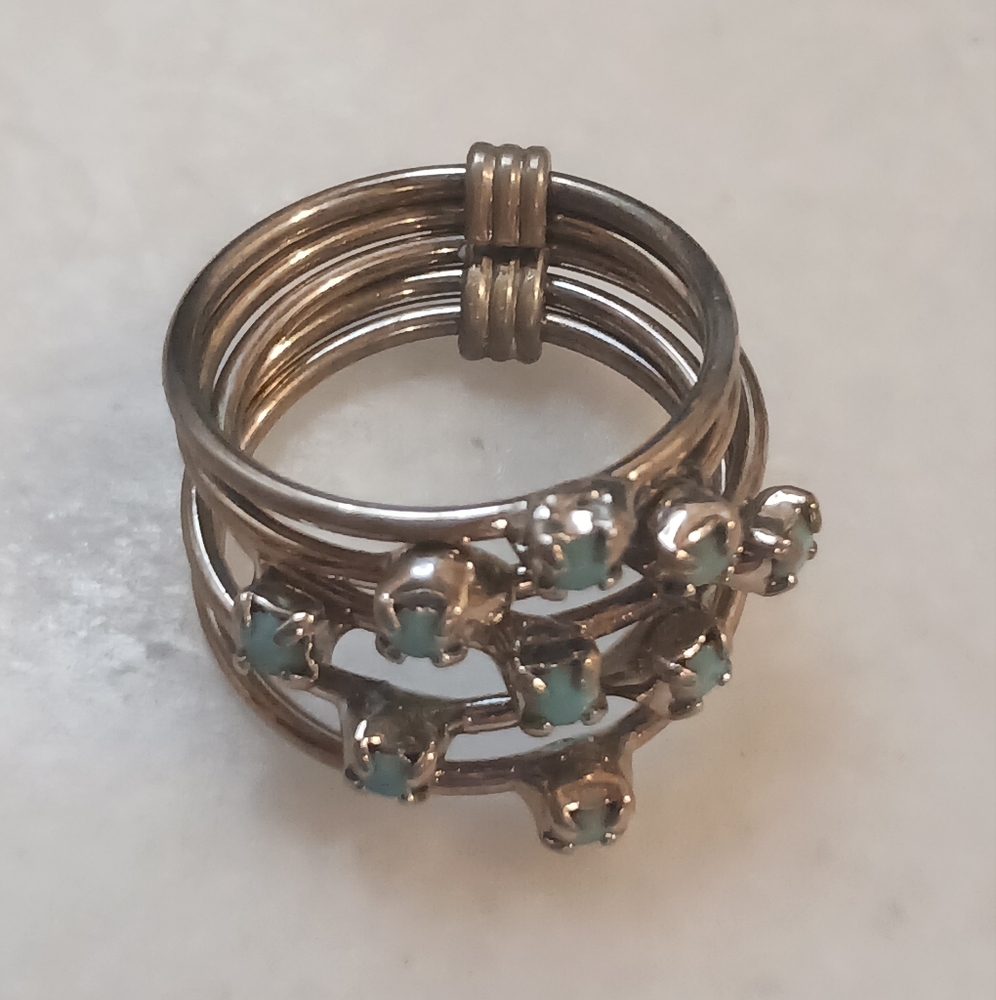 Turquoise Stacked Ring - Picture 4 of 4
